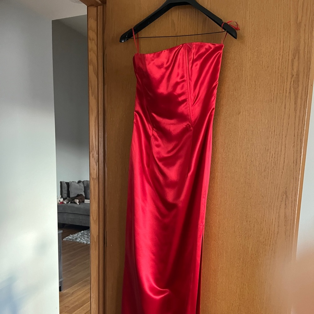 Vintage Jessica McClintock Strapless Form Fitting Column Dress